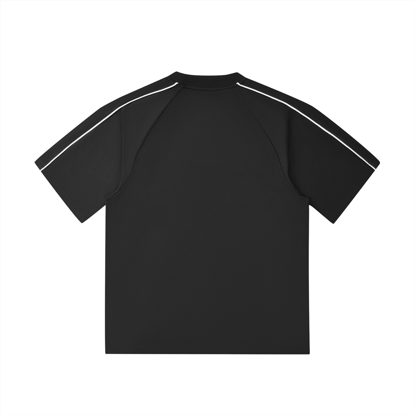 Kontrastnaht-Raglan-T-Shirt