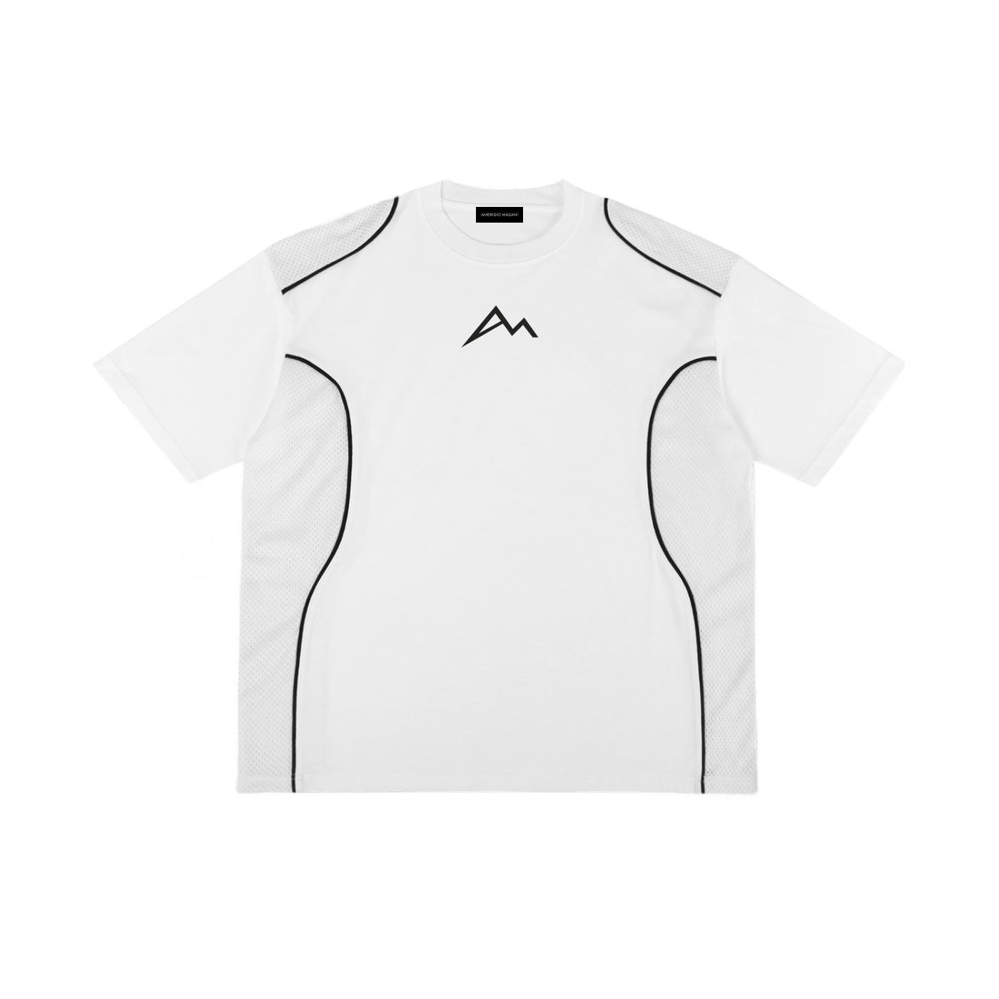 Contrast Piped Panel T-Shirt