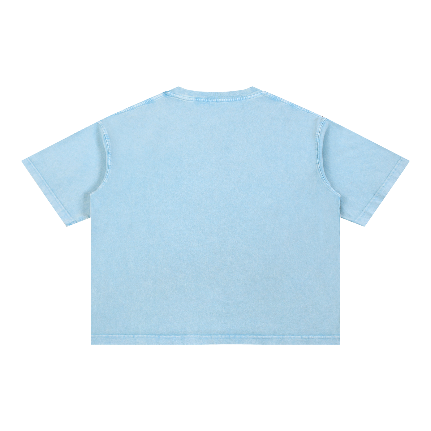 Boxy Baumwoll-T-Shirt mit Mineralwaschung