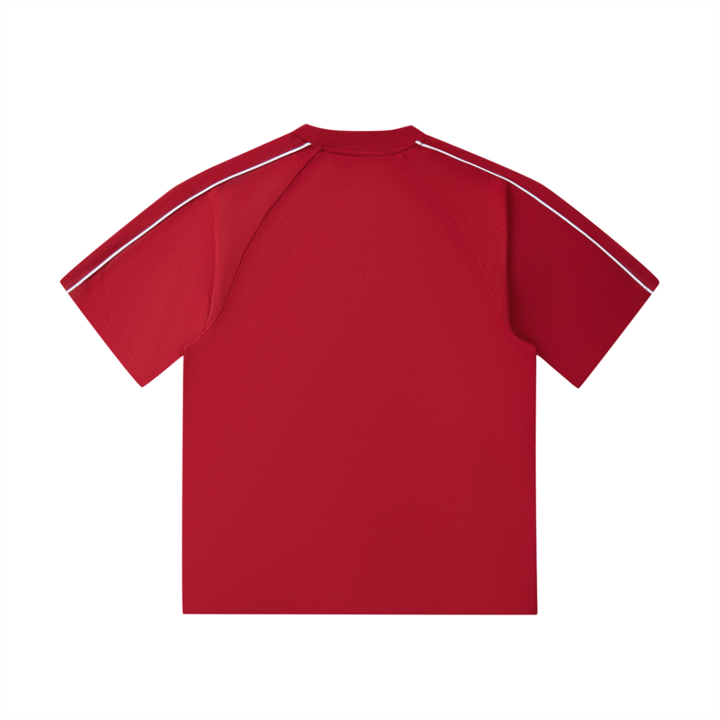 Kontrastnaht-Raglan-T-Shirt