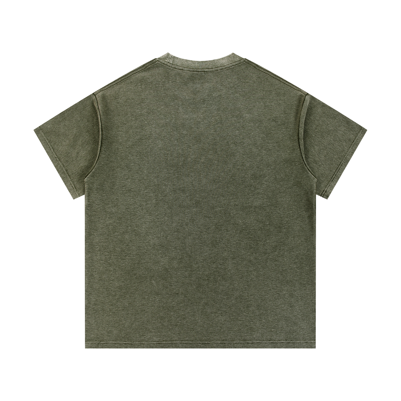 Mineral-Wash-Waffelstrick-T-Shirt
