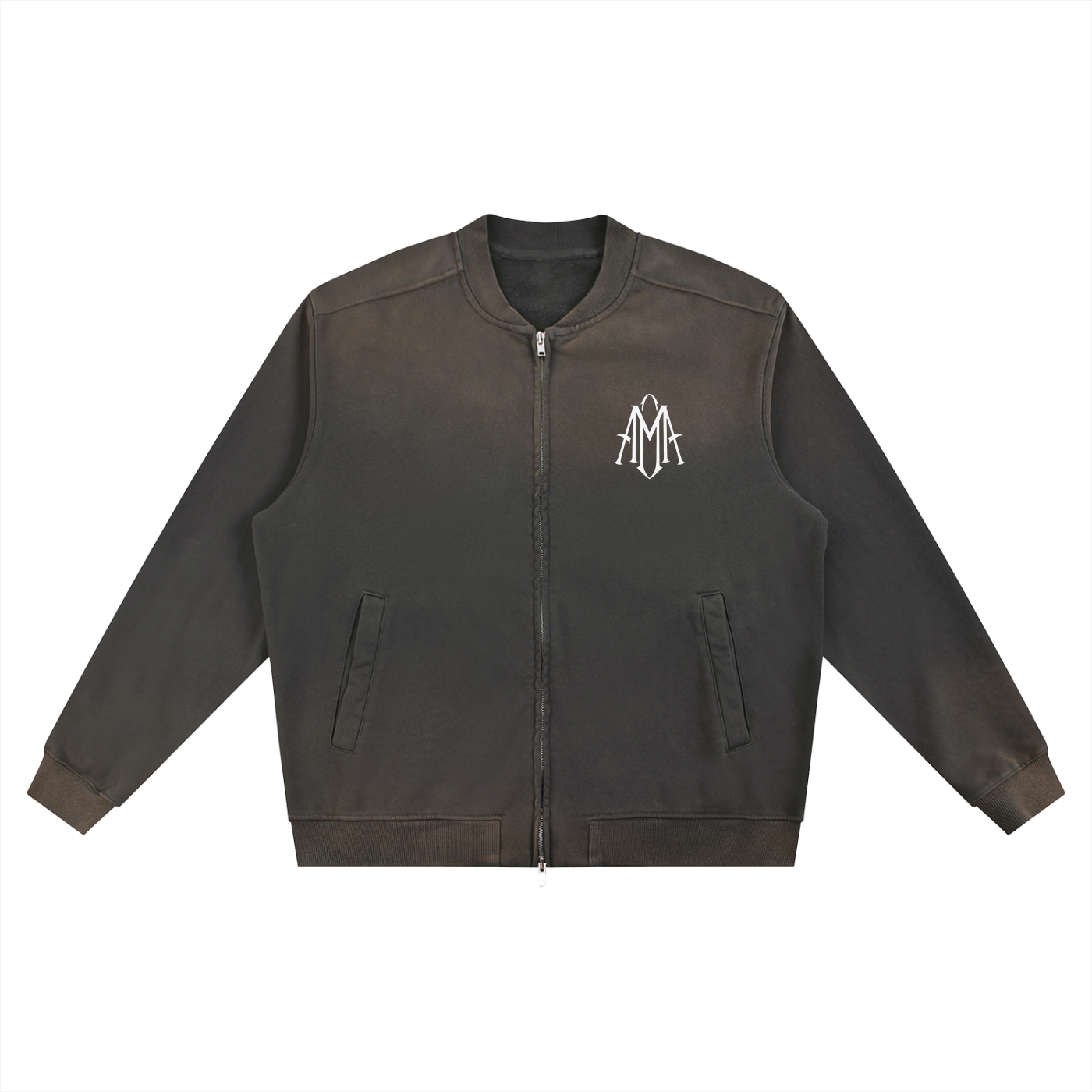 Sun Fade Heavyweight Baseball Jacket