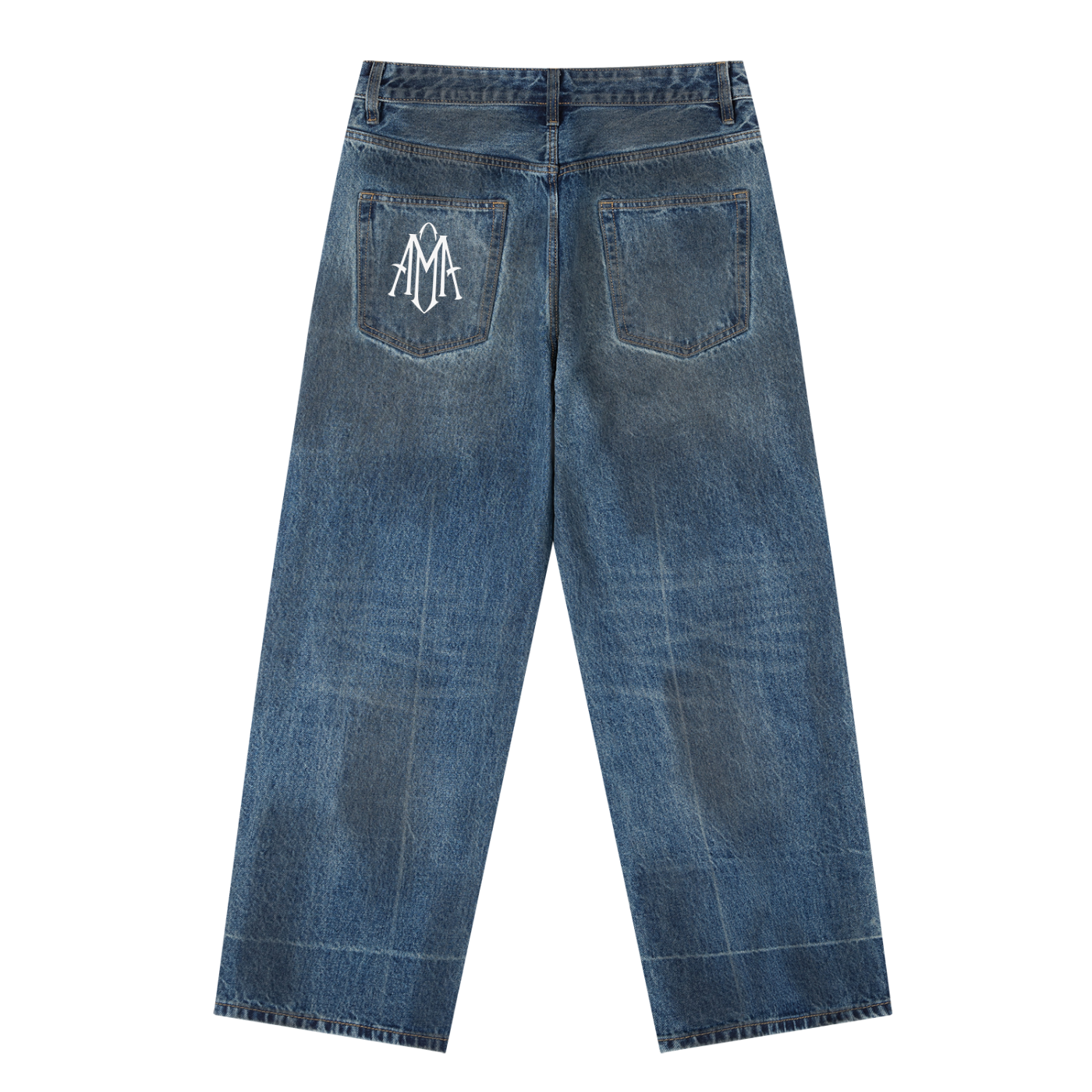 Vintage Wash Baggy Denim Jeans Style 2