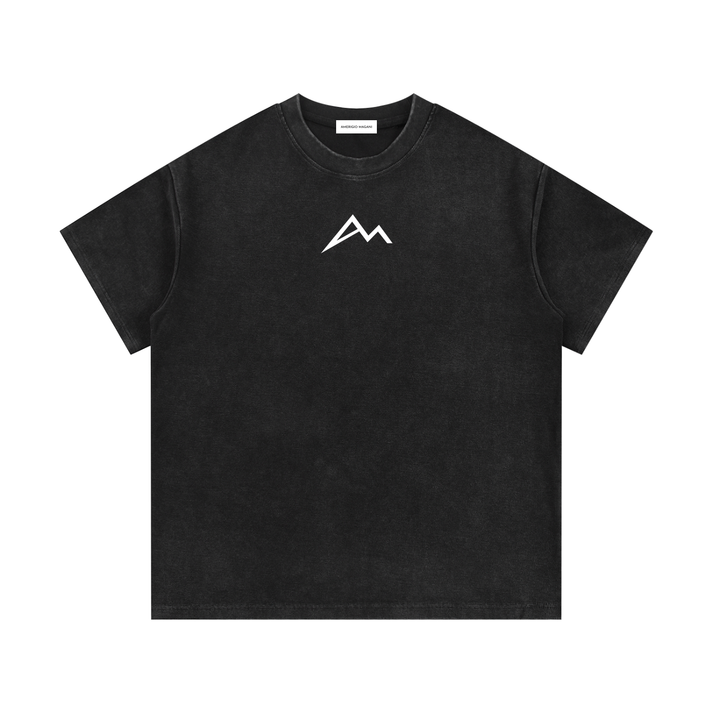 Mineral-Wash-Waffelstrick-T-Shirt