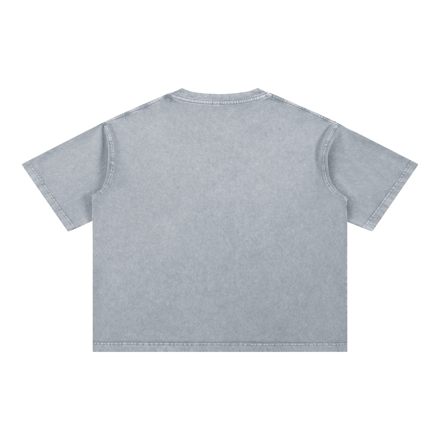 Boxy Baumwoll-T-Shirt mit Mineralwaschung