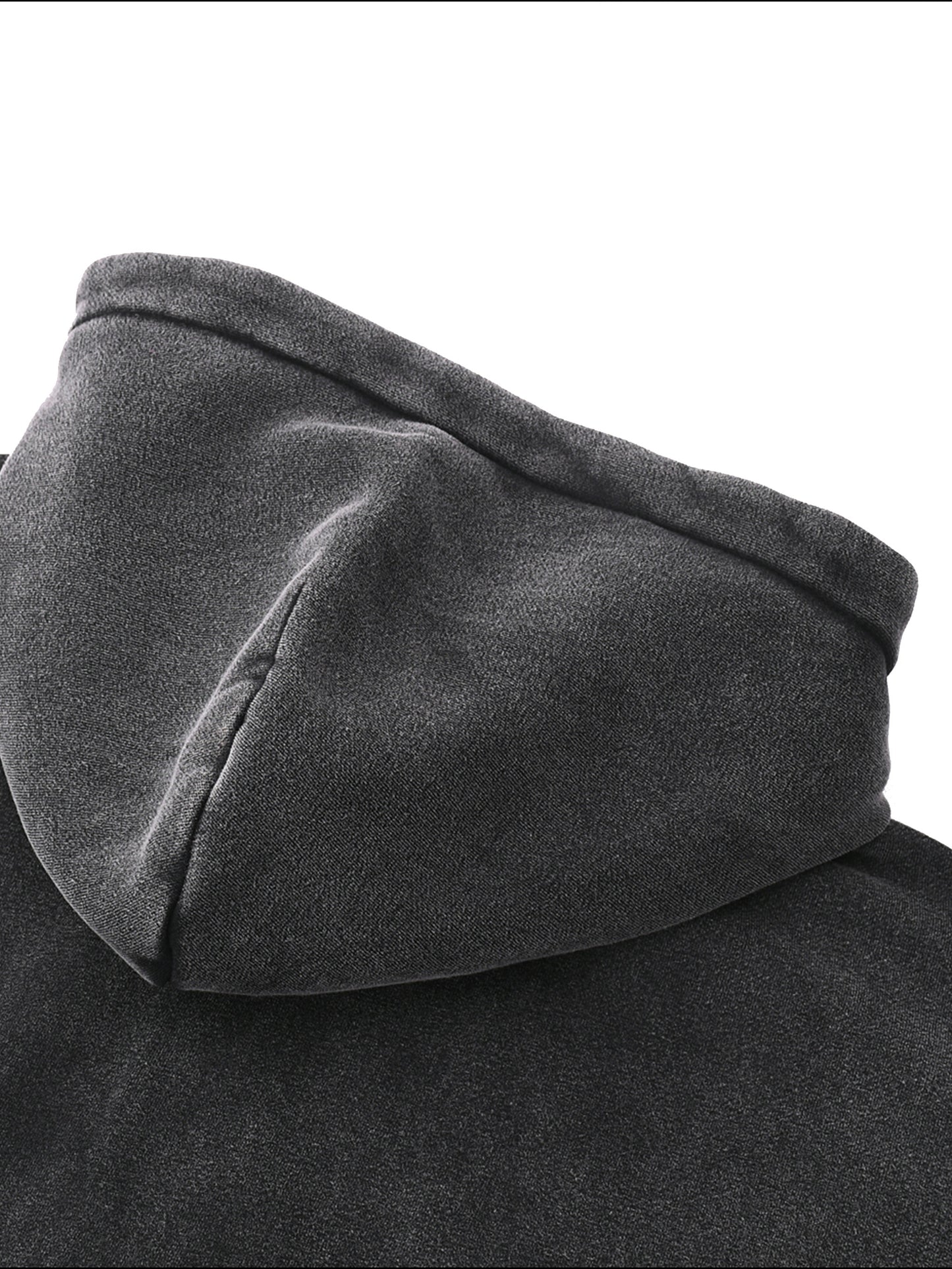 Zip-Through Boxy Fleece Hoodie