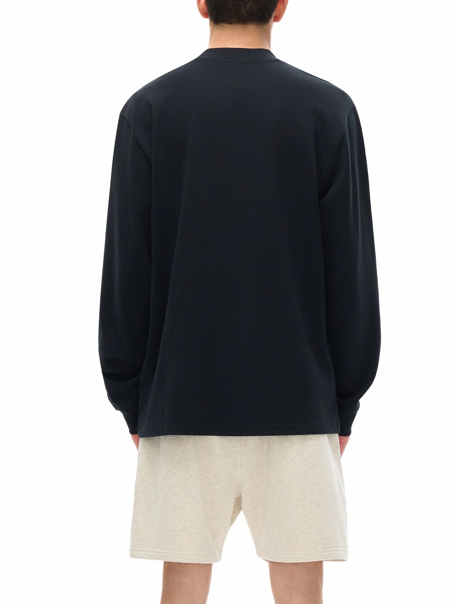 Non-Shrink Mock Neck Sweatshirt