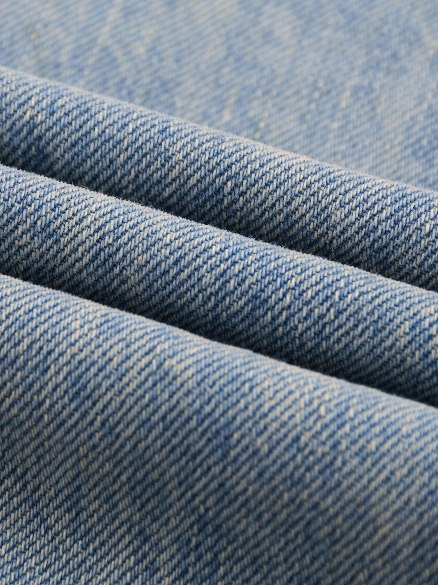 Sun Fade Raw Hem Denim Jeans Style 2