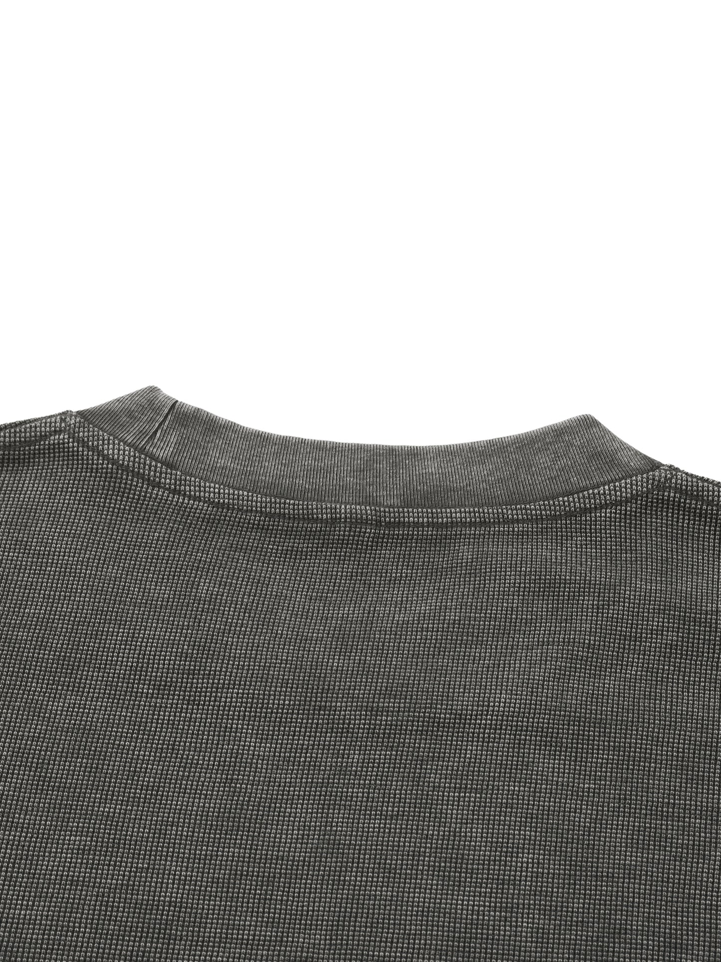 Mineral-Wash-Waffelstrick-T-Shirt